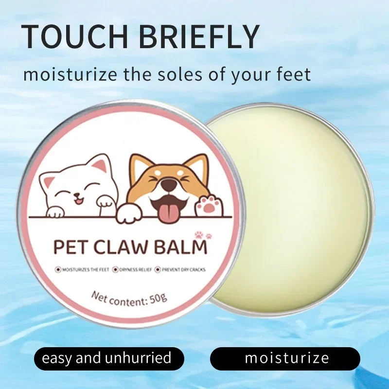 Paw Balm for Cats 50g Cat Dog Paw Protective Cream Pet Nose Protector Moisturizer Pet Crack Feet Repair Accessories for Cats